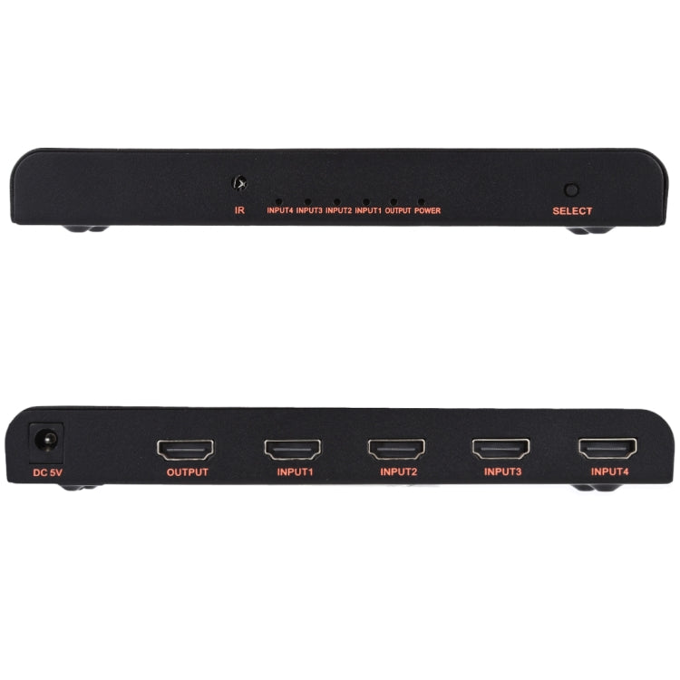 Rynx | 4X1 4K/60Hz HDMI 2.0 Switch with Remote Control, EU Plug