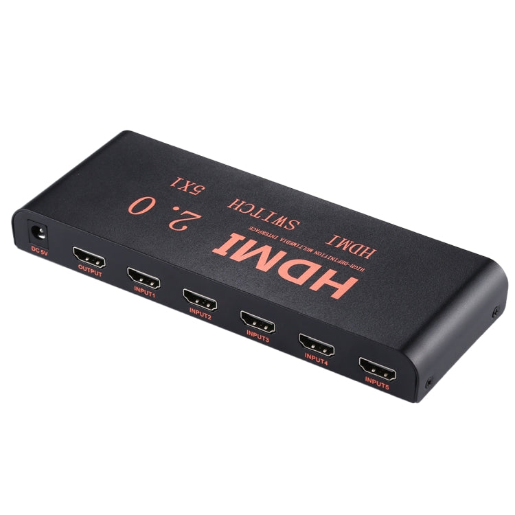 Rynx | 5X1 4K/60Hz HDMI 2.0 Switch with Remote Control, EU Plug