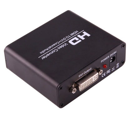 Rynx | NEWKENG X5 HDMI to DVI with Audio 3.5mm Coaxial Output Video Converter, US Plug