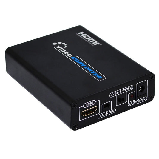 Rynx | HDMI to Composite / AV S-Video Converter RCA CVBS/L/R Video Converter Adapter, US Plug