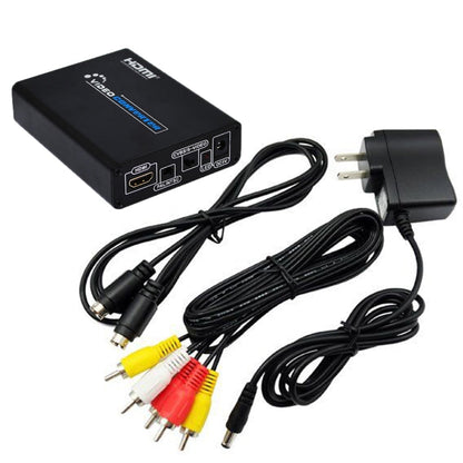 Rynx | HDMI to Composite / AV S-Video Converter RCA CVBS/L/R Video Converter Adapter, US Plug