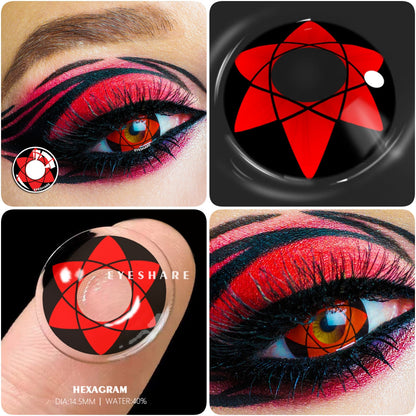 Rynx Cosplay HEXAGRAM 14.5mm 1 Pair | 1 Year