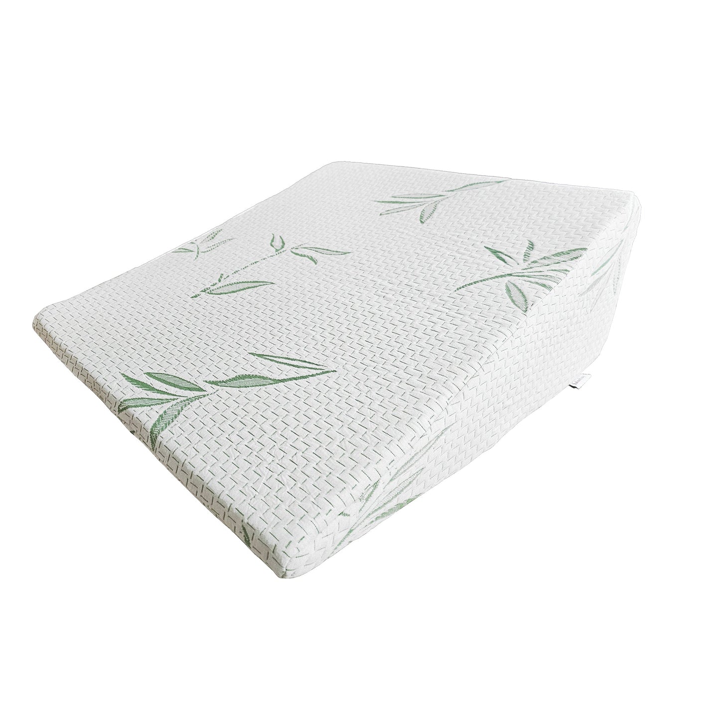 RYNX | 1x Bamboo Pillow Wedge Cushion Cooling Gel Memory Foam Fabric Bed Back Support