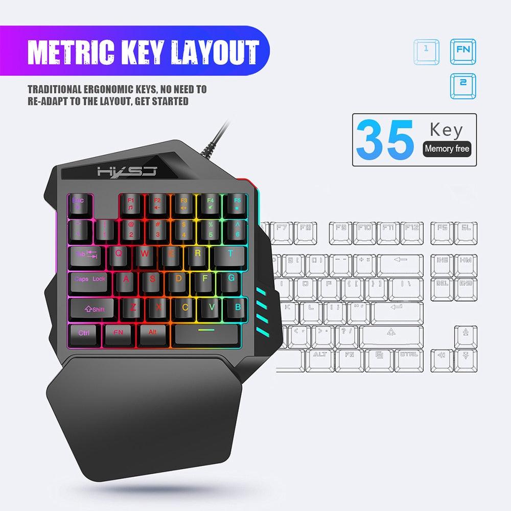 RYNX | Handed Keyboard And Mouse Gaming Combo