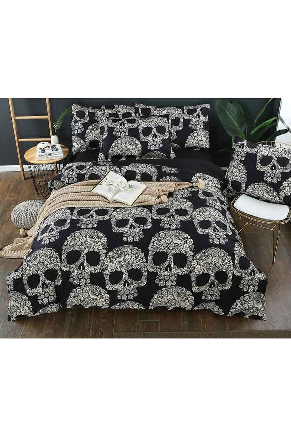 Rynx | Size Skull Themed Bedding Set