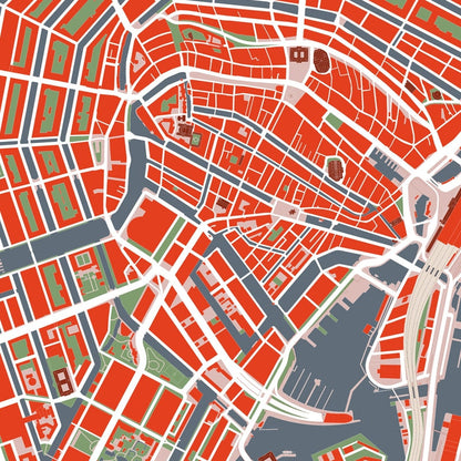 Rynx | Famous City Classic Maps Posters and Prints Wall Art Canvas Paintings Paris Copenhagen Madrid Map for Living Room Home Decor 1