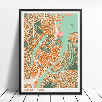 Rynx | Famous City Classic Maps Posters and Prints Wall Art Canvas Paintings Paris Copenhagen Madrid Map for Living Room Home Decor 1