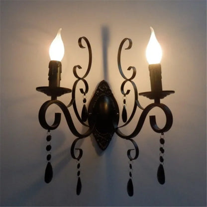 Rynx | CrystalVintage - Black Wall Lamp Living Room & Bedroom Lighting
