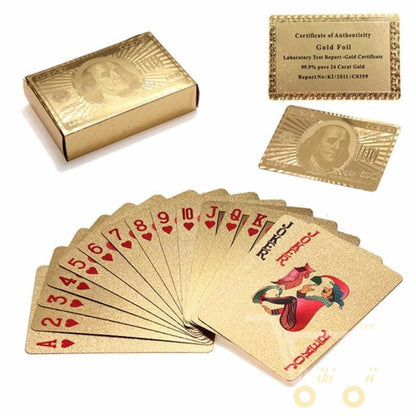 RYNX | 24K Gold-Plated Playing Card With Wooden Box