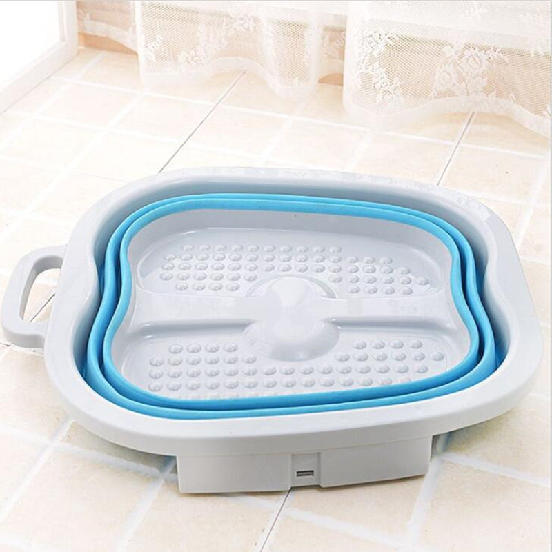 Rynx | Foldable foot pool silicone collapsible cube bath plastic foot pool