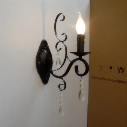 Rynx | CrystalVintage - Black Wall Lamp Living Room & Bedroom Lighting