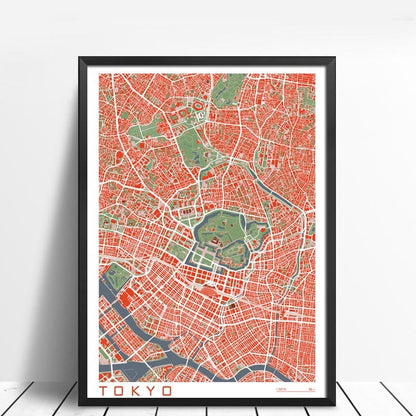 Rynx | Famous City Classic Maps Posters and Prints Wall Art Canvas Paintings Paris Copenhagen Madrid Map for Living Room Home Decor 1