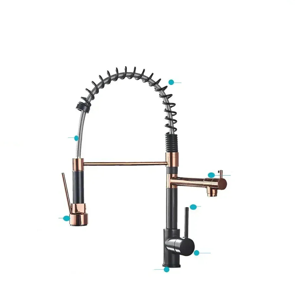 RYNX | Streamflex – Kitchen Faucet With Pull-Out Spout And Dual Output