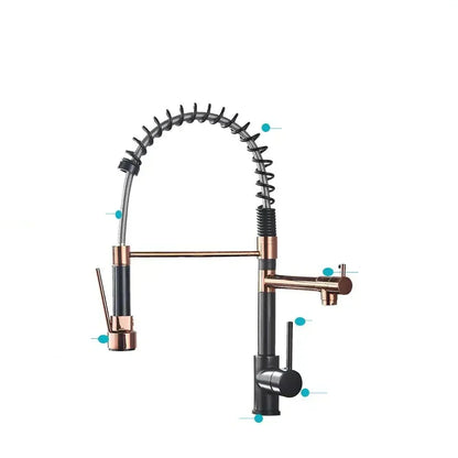 RYNX | Streamflex – Kitchen Faucet With Pull-Out Spout And Dual Output