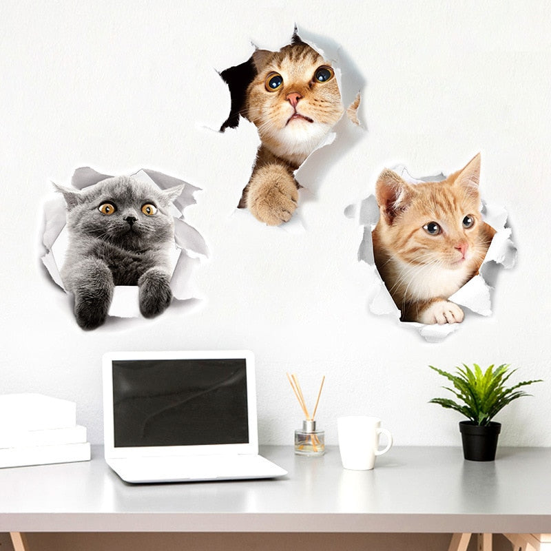 Rynx | 3D Cat Sticker Wall Decoration