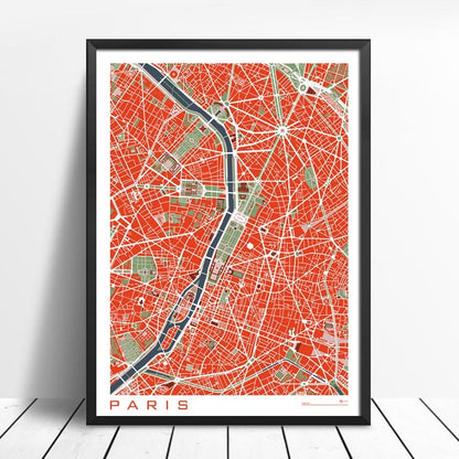 Rynx | Famous City Classic Maps Posters and Prints Wall Art Canvas Paintings Paris Copenhagen Madrid Map for Living Room Home Decor 1