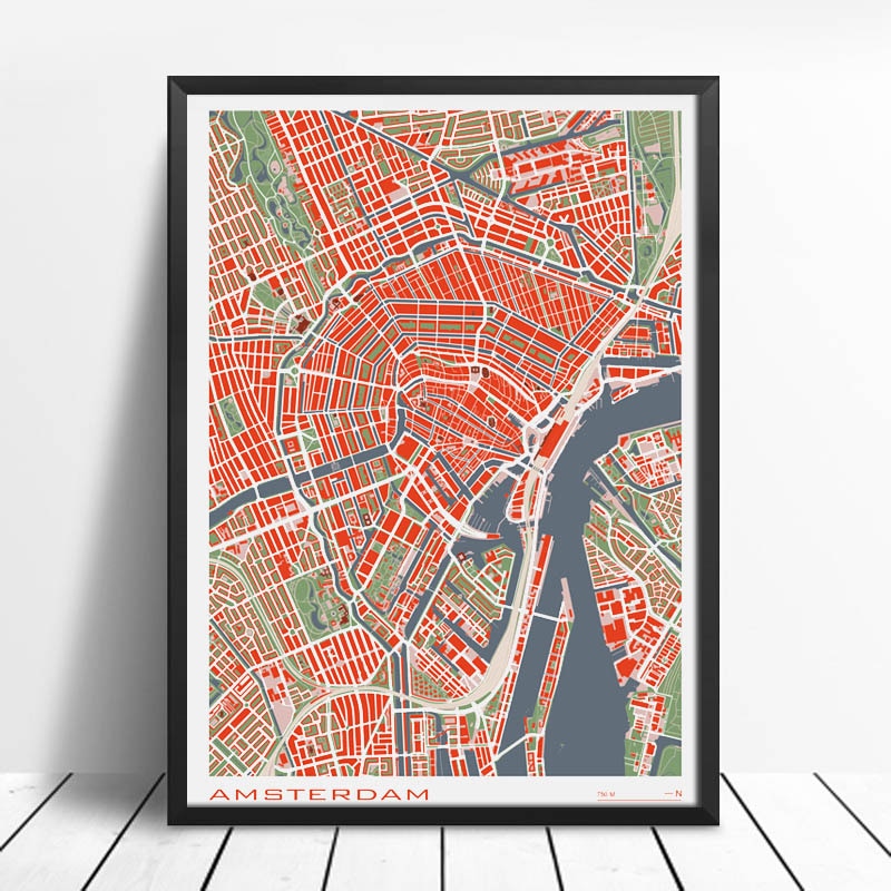 Rynx | Famous City Classic Maps Posters and Prints Wall Art Canvas Paintings Paris Copenhagen Madrid Map for Living Room Home Decor 1