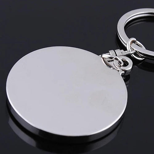 Rynx | 50-Year Perpetual Calendar Keychain - Silver Alloy Key Ring with Keyfob Decoration 8OU9