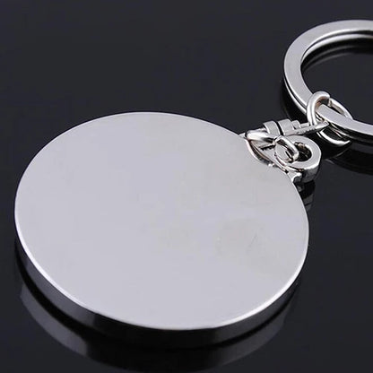 Rynx | 50-Year Perpetual Calendar Keychain - Silver Alloy Key Ring with Keyfob Decoration 8OU9