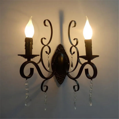 Rynx | CrystalVintage - Black Wall Lamp Living Room & Bedroom Lighting
