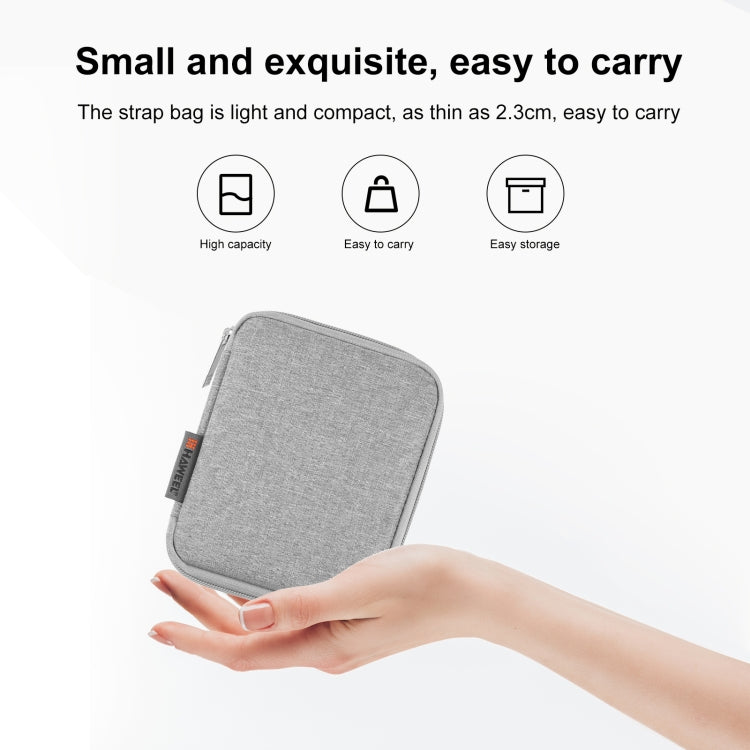 Rynx | HAWEEL Watch Band Organizer Box Headphones / U-Disk / Digital Cable Storage Box (Gray)