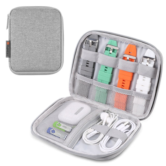 Rynx | HAWEEL Watch Band Organizer Box Headphones / U-Disk / Digital Cable Storage Box (Gray)