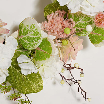 Rynx | 28 Inch Hydrangea and Magnolia Artificial Wreath