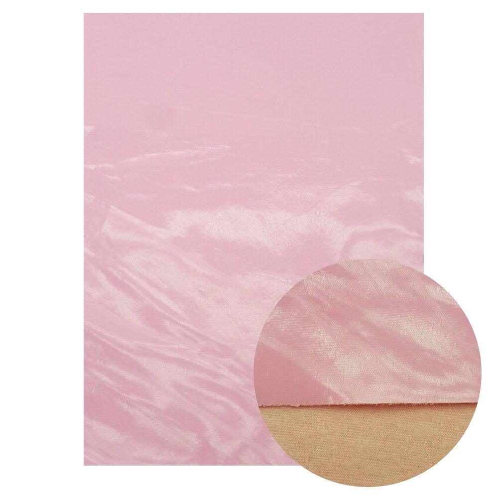 Rynx | Sparkling Pink Holographic Hard Glitter Fabric - Premium Crafting Delights