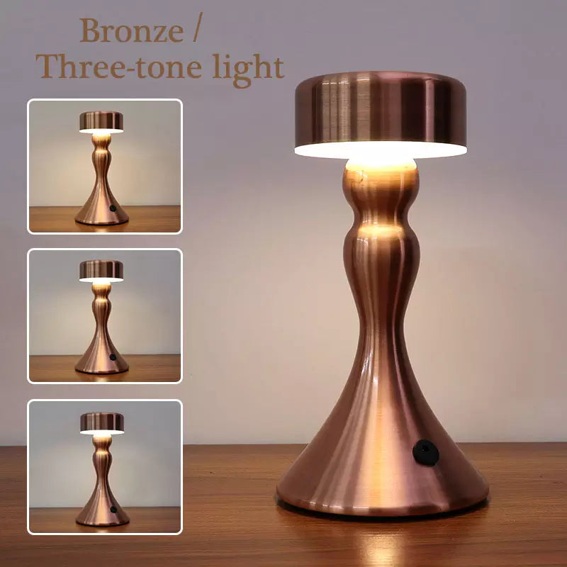 Rynx | Luxury Wireless Table Lamp with Gold Finish