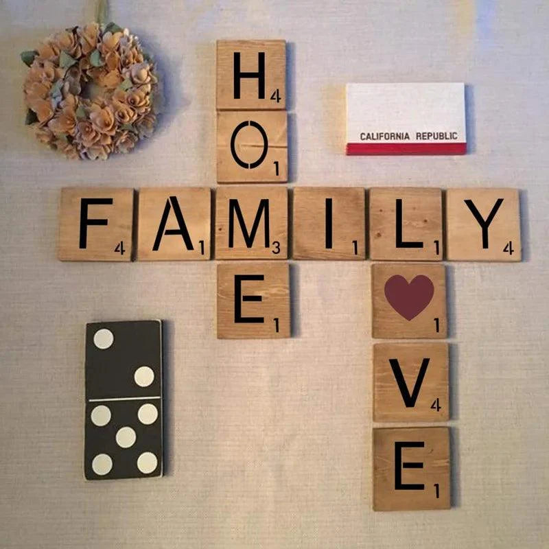 Rynx | 26-piece versatile alphabet stencil set for creative crafting projects and home decor