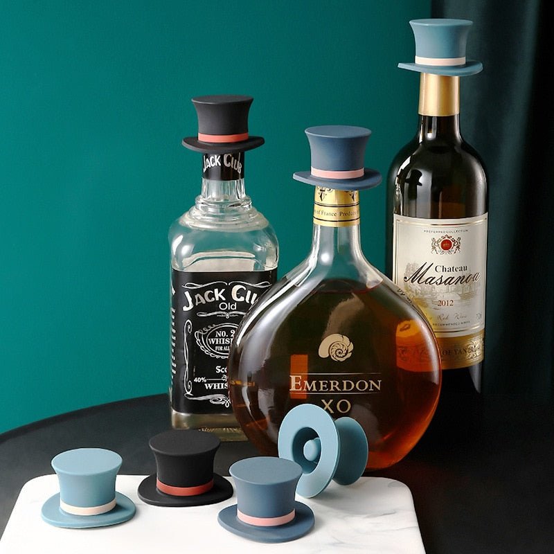 Rynx | Reusable Silicone Cylinder Hat Wine Stopper