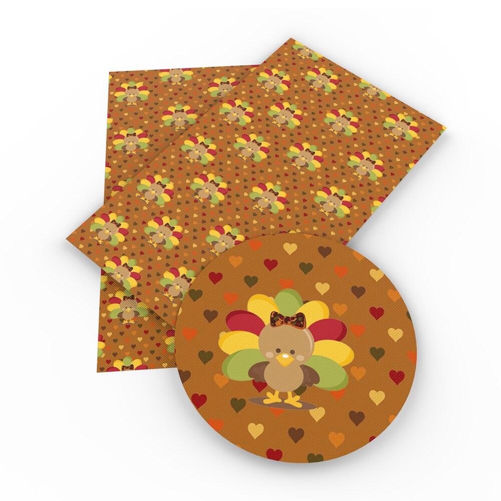 Rynx | Autumn-inspired Leaf Pattern Faux Leather Craft Fabric for DIY and Upholstery