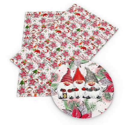 Rynx | Crimson Holiday Faux Leather Craft Set - DIY Festive Fabric Set
