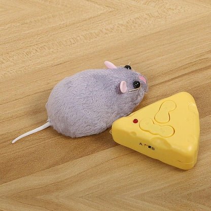 RYNX | Cat Toy Mini Mouse Incl. Remote Control Gray
