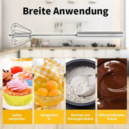 Rynx | Semi-automatic stainless steel whisk – Fast, robust & without electricity