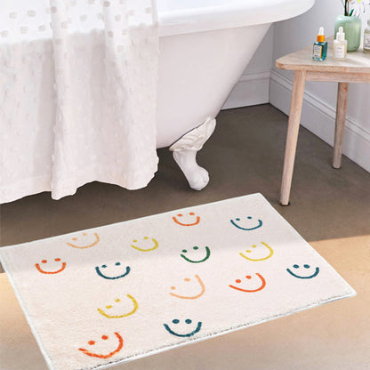 Rynx | Semi-Circle Red Rainbow Bathroom Mat