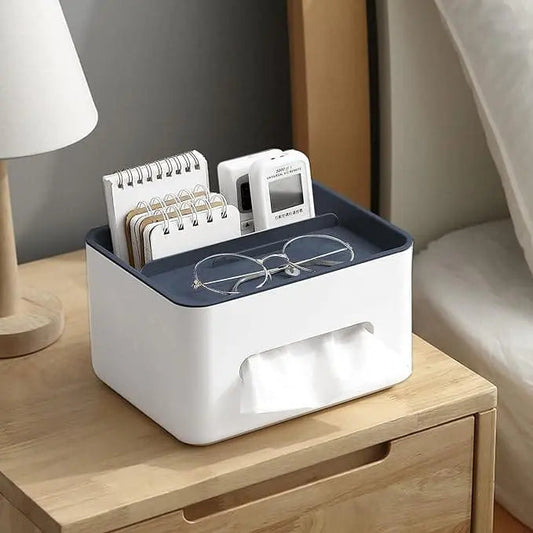 Rynx | Durable Multifunctional Tissue Box with Storage Compartments