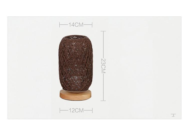 Rynx | - Night lamp made of rattan - Artisan elegance - Warm ambiance