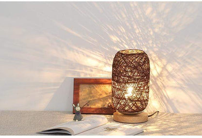 Rynx | - Night lamp made of rattan - Artisan elegance - Warm ambiance
