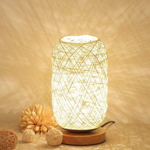 Rynx | - Night lamp made of rattan - Artisan elegance - Warm ambiance