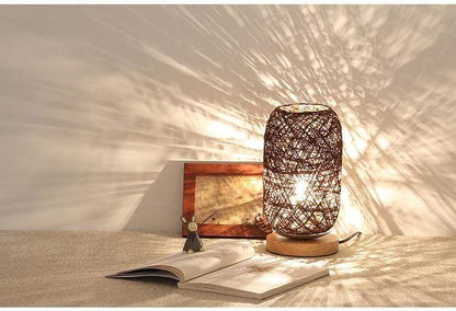 Rynx | - Night lamp made of rattan - Artisan elegance - Warm ambiance