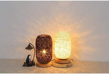 Rynx | - Night lamp made of rattan - Artisan elegance - Warm ambiance