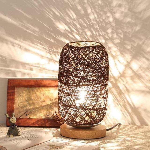 Rynx | - Night lamp made of rattan - Artisan elegance - Warm ambiance