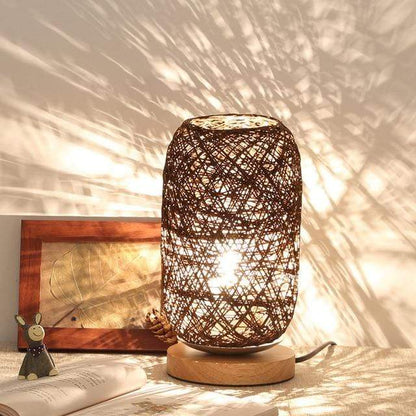 Rynx | - Night lamp made of rattan - Artisan elegance - Warm ambiance