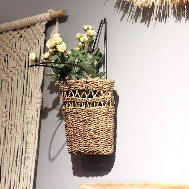Rynx | Hand-Woven Seagrass Wall Hanging Flower Pot