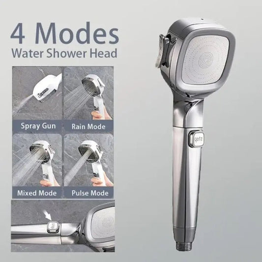 Rynx | Handheld shower with 4 spray modes & stop button – High pressure