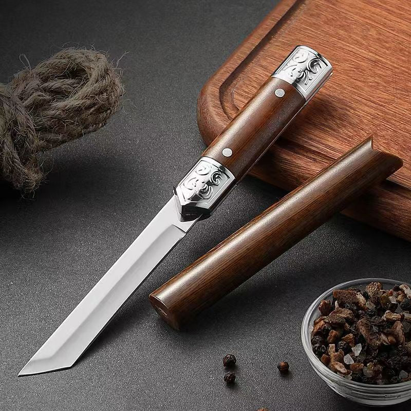 Rynx | Handcrafted Japanese-Style Wooden Handle Utility Knife