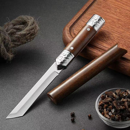 Rynx | Handcrafted Japanese-Style Wooden Handle Utility Knife