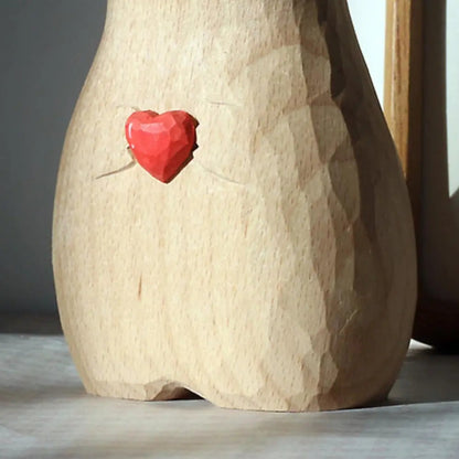 Rynx | Handmade cat vase made of wood – Unique & Eco-friendly decor