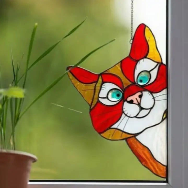 Rynx | Handmade Cat Suncatcher – Window Decoration with Style